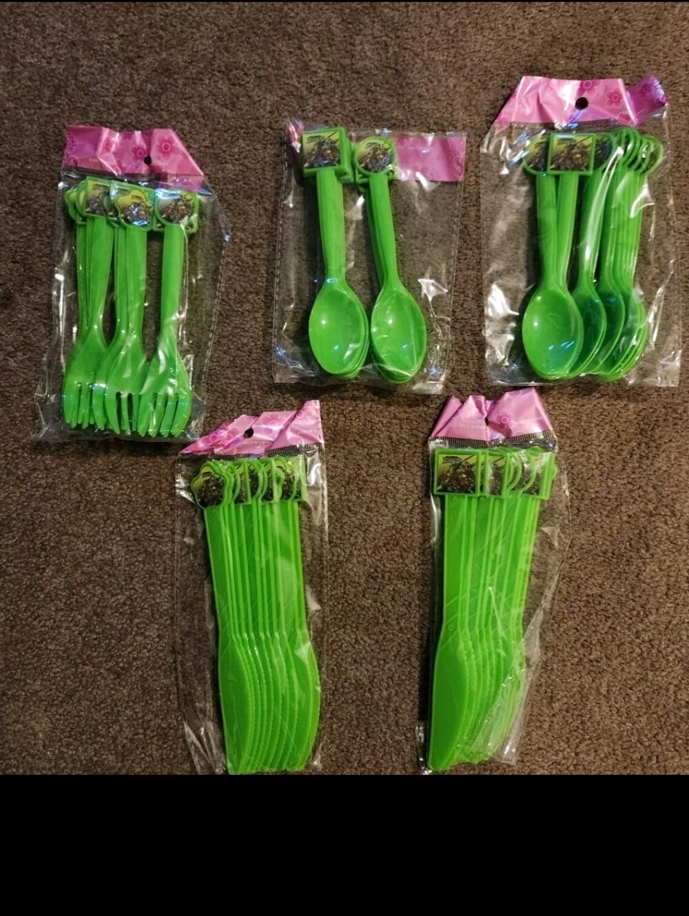 NEW NINJA TURTLES Utensils  PARTY SUPPLIES Forks, Spoons